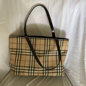 Burberry authentic nova check tote circa 2004.